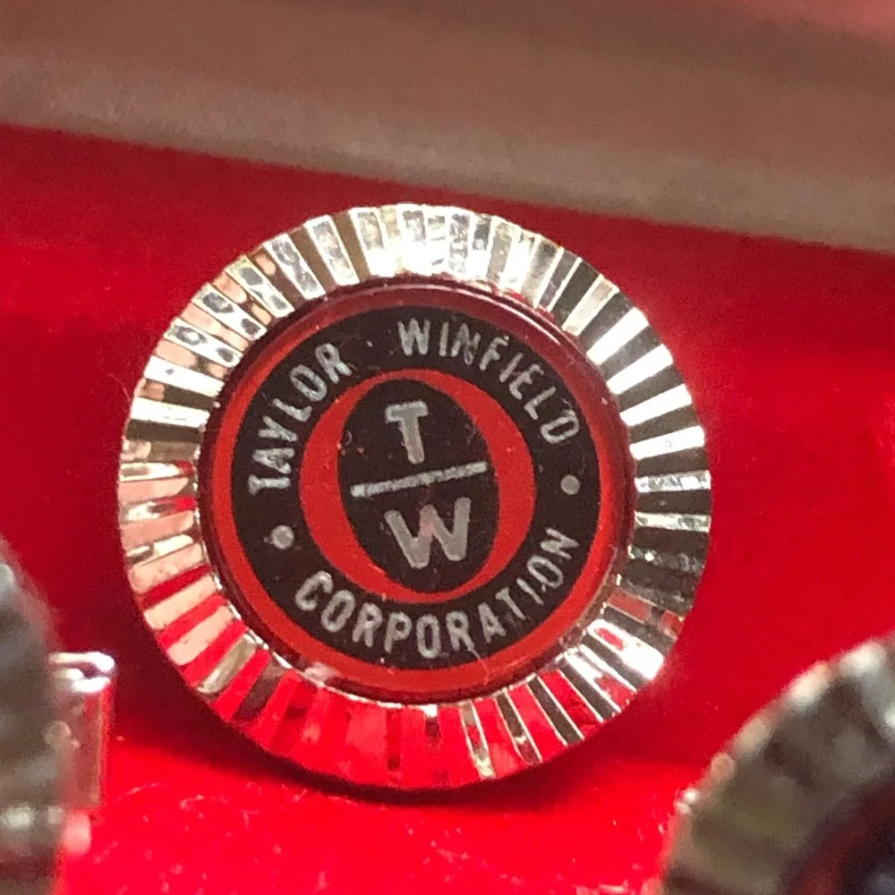 Vintage Diamond Cut by HIT Taylor Whitfield cuff link tie tac set